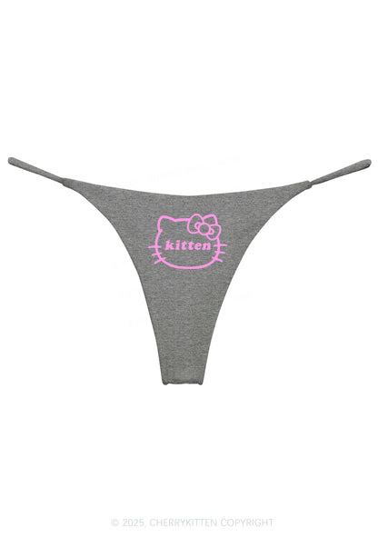 Cute Kitten Y2K Bikini String Thong Cherrykitten