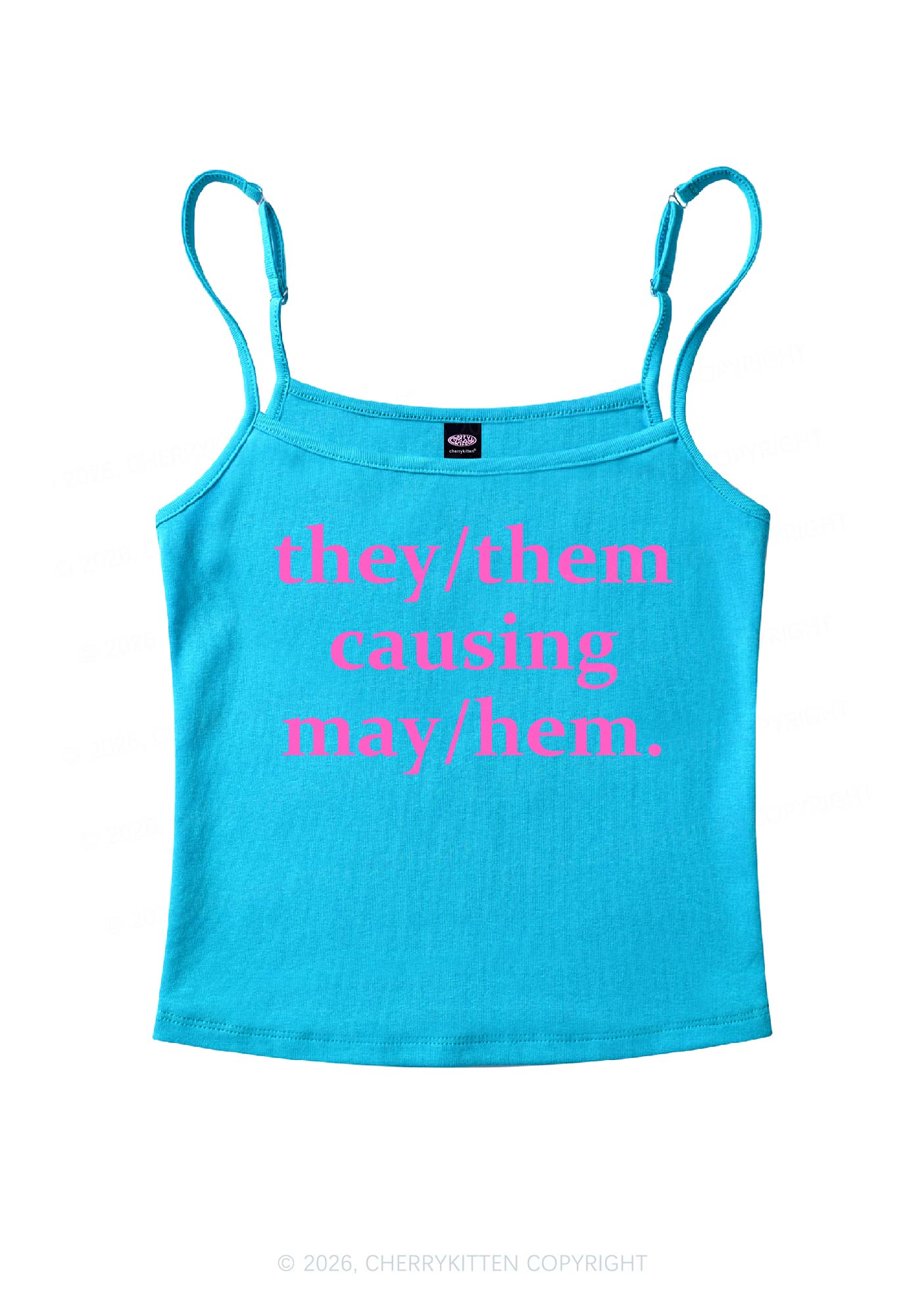 They Causing May Pride Y2K Spaghetti Strap Cami Cherrykitten