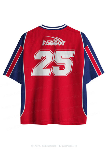 Custom Red Faggot Pride Y2K Sport Jersey Shirts Cherrykitten