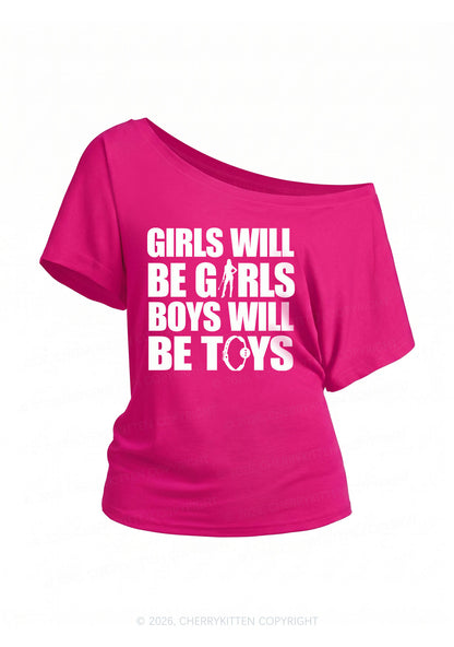 Girls Toys Y2K Off Shoulder Tee Cherrykitten