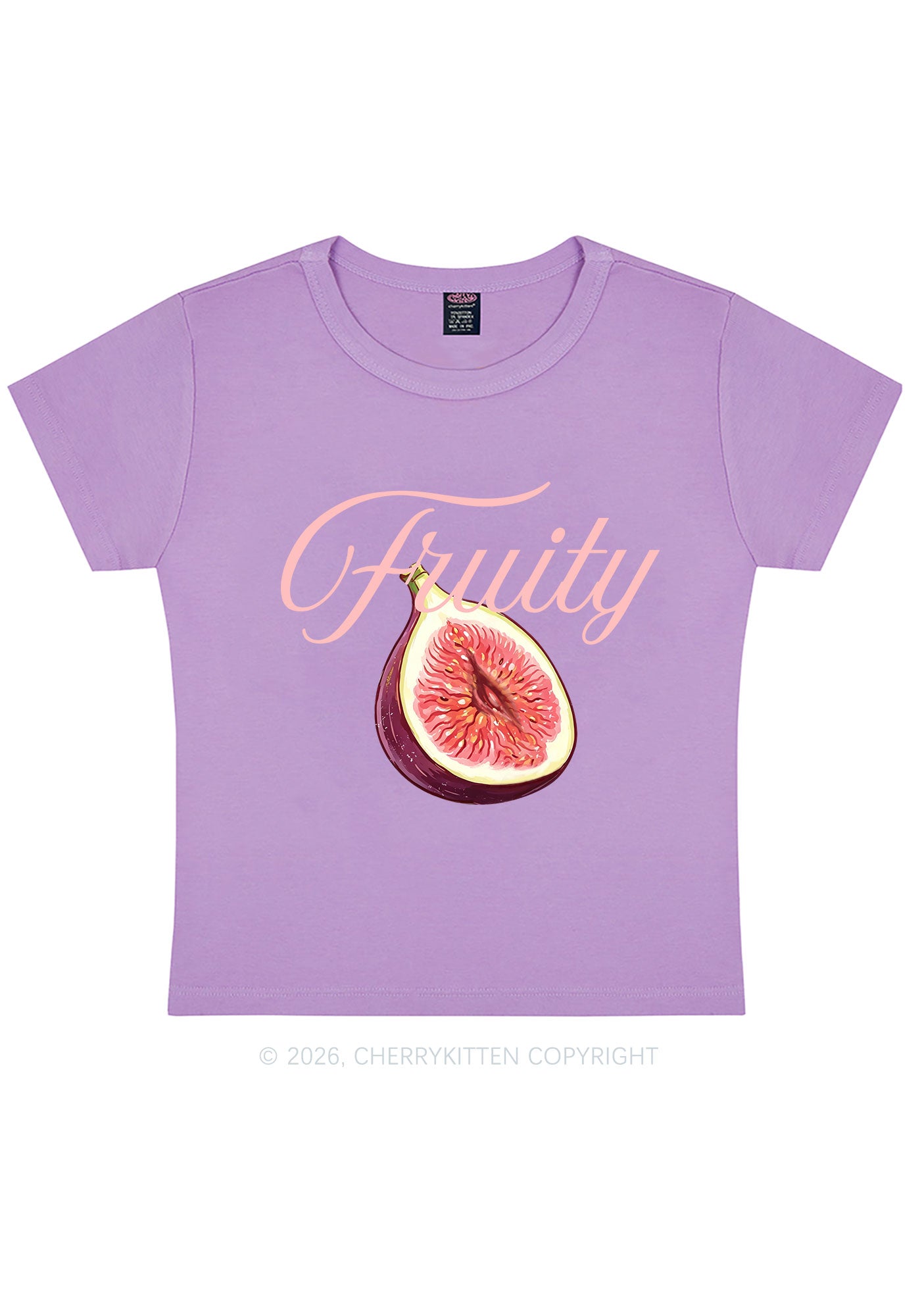 Fruity Fig Pride Y2K Baby Tee Cherrykitten