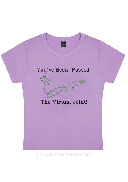 The Virtual Joint Y2K Baby Tee Cherrykitten
