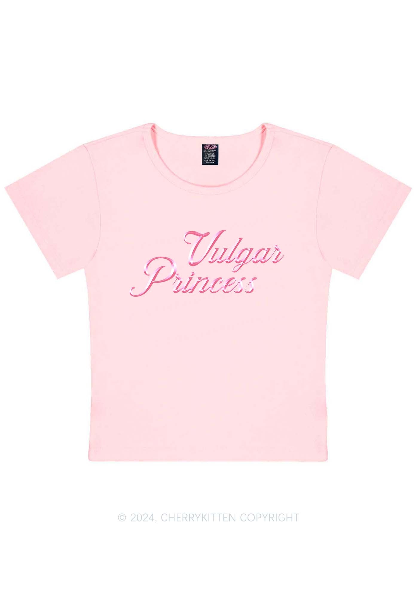 Vulgar Princess Y2K Baby Tee Cherrykitten