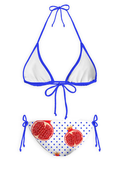 Red Pomegranate Y2K Print Bikini Set Cherrykitten