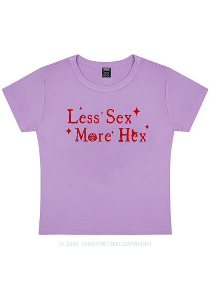 Less Sx More Hex Y2K Baby Tee Cherrykitten