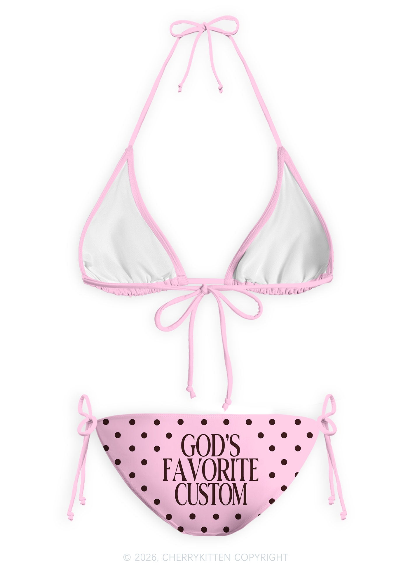 Gods Favorite Custom Y2K Print Bikini Set Cherrykitten