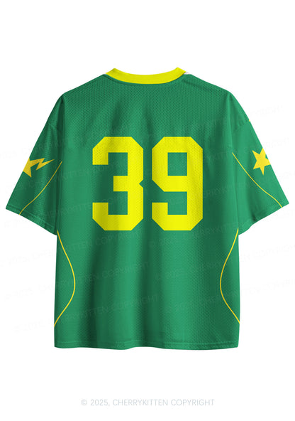 Custom Green May Be Handful Y2K Sport Jersey Shirts Cherrykitten