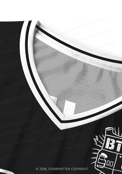 Black Kpop Boys Number Y2K Sport Jersey Tank Cherrykitten