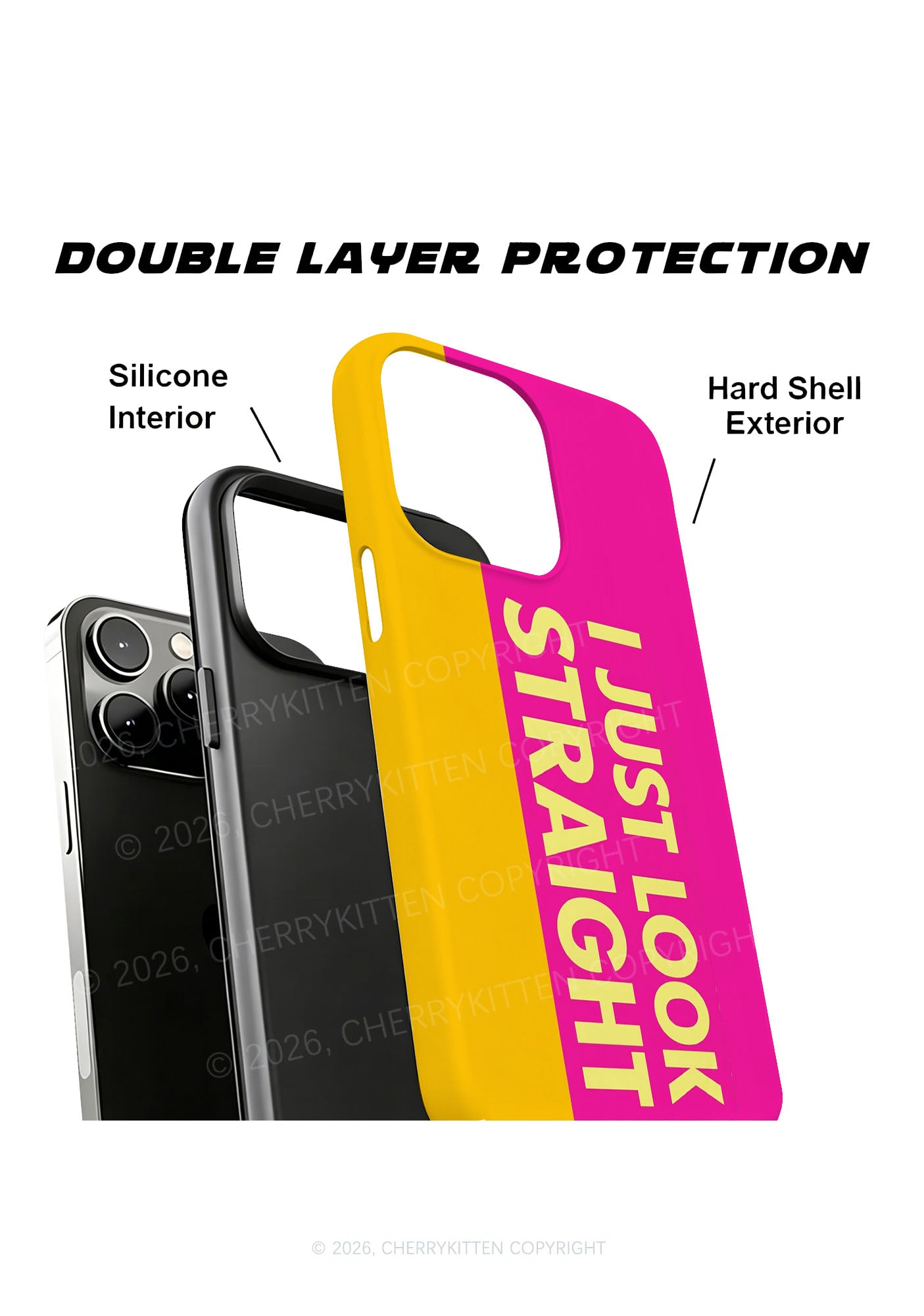 I Just Look Straight Pride Y2K Phone Case Cherrykitten