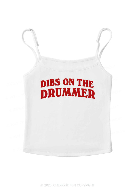 Dibs On The Drummer Y2K Spaghetti Strap Cami Cherrykitten
