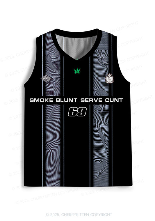 Custom Black Smoke Blunt Y2K Sport Jersey Tank Cherrykitten
