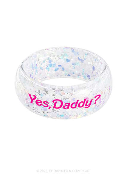 Yes Daddy Y2K Cuff Bangle Cherrykitten