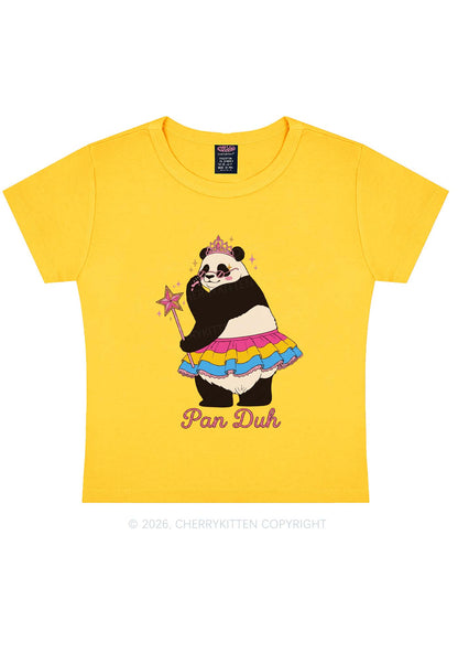Pan Duh Pride Y2K Baby Tee Cherrykitten
