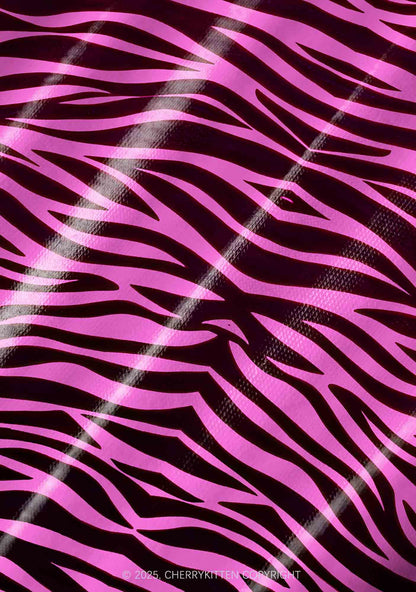 Pink Zebra Y2K Pet Tank Top Cherrykitten