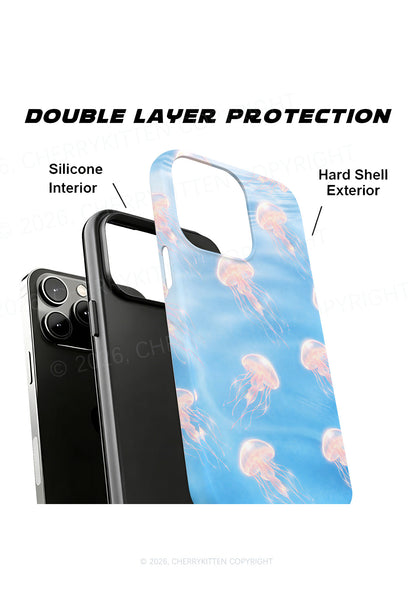 Pink Jellyfish Underwater Y2K Phone Case Cherrykitten
