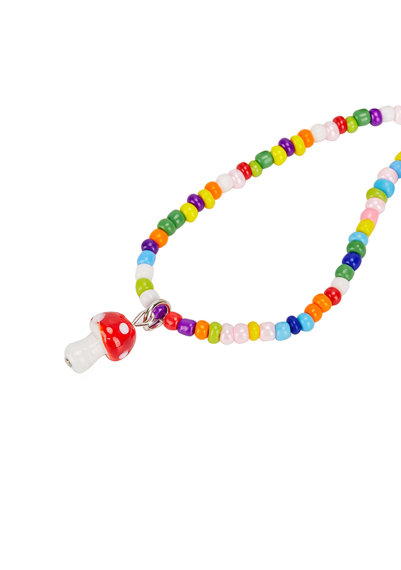 Glass Mushroom Pendant Y2K Necklace Cherrykitten