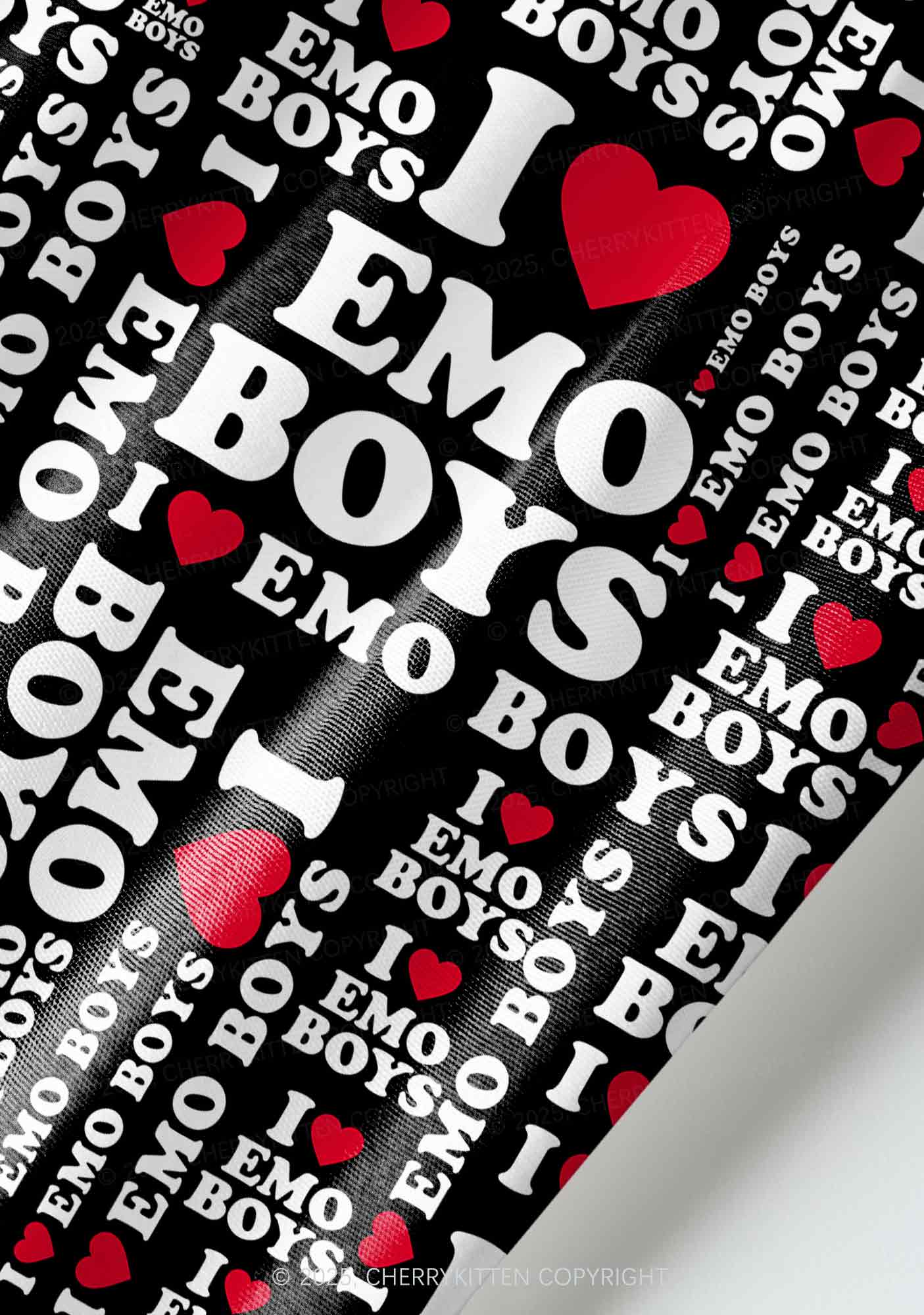 I Love Emo Boys Y2K Pet Shirts Cherrykitten