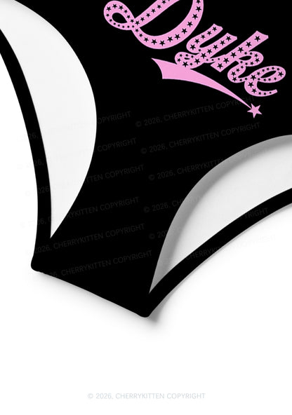 Pink Star Dyke Pride Y2K Print Bikini Set Cherrykitten