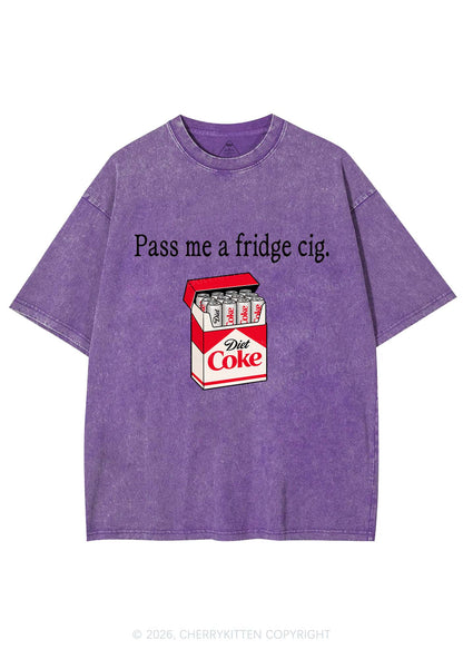 Pass Me Fridge Cig Y2K Shirts Washed Tee Cherrykitten