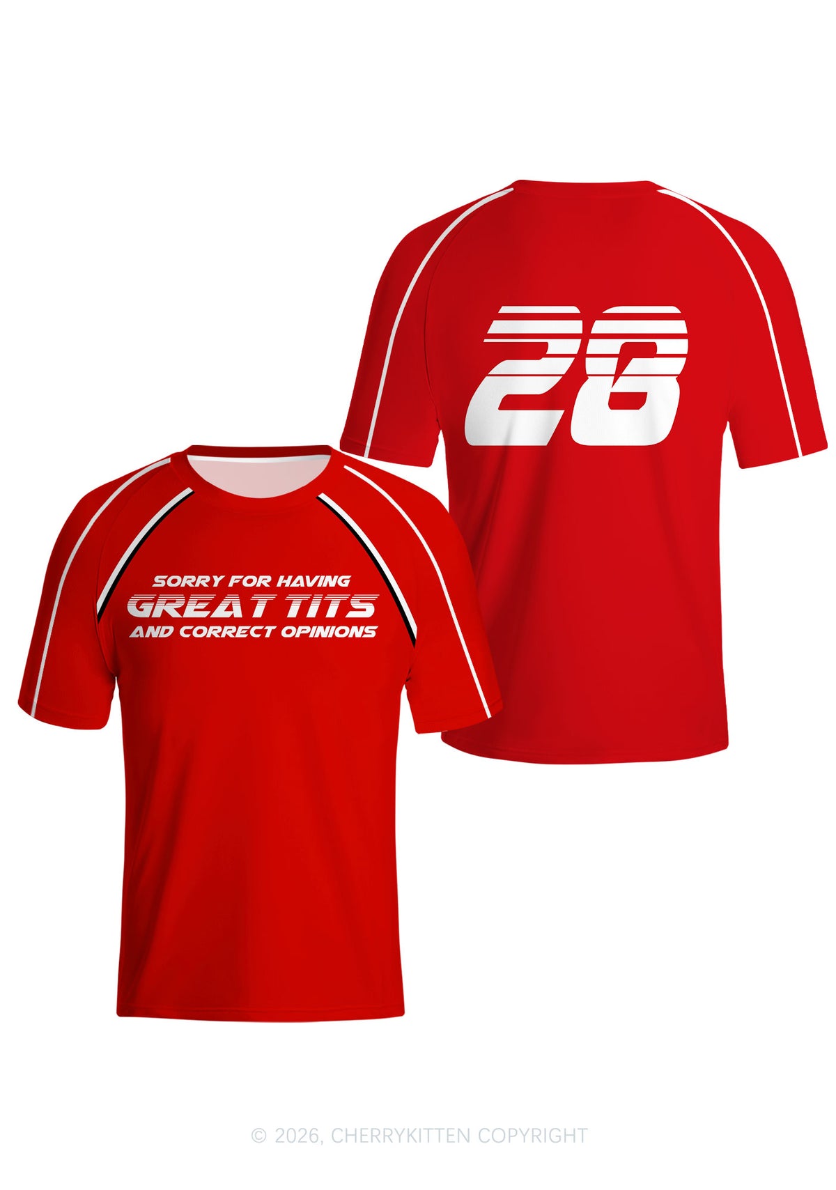 Sorry For Having Correct Opinions Y2K Football Jersey Shirts Cherrykitten