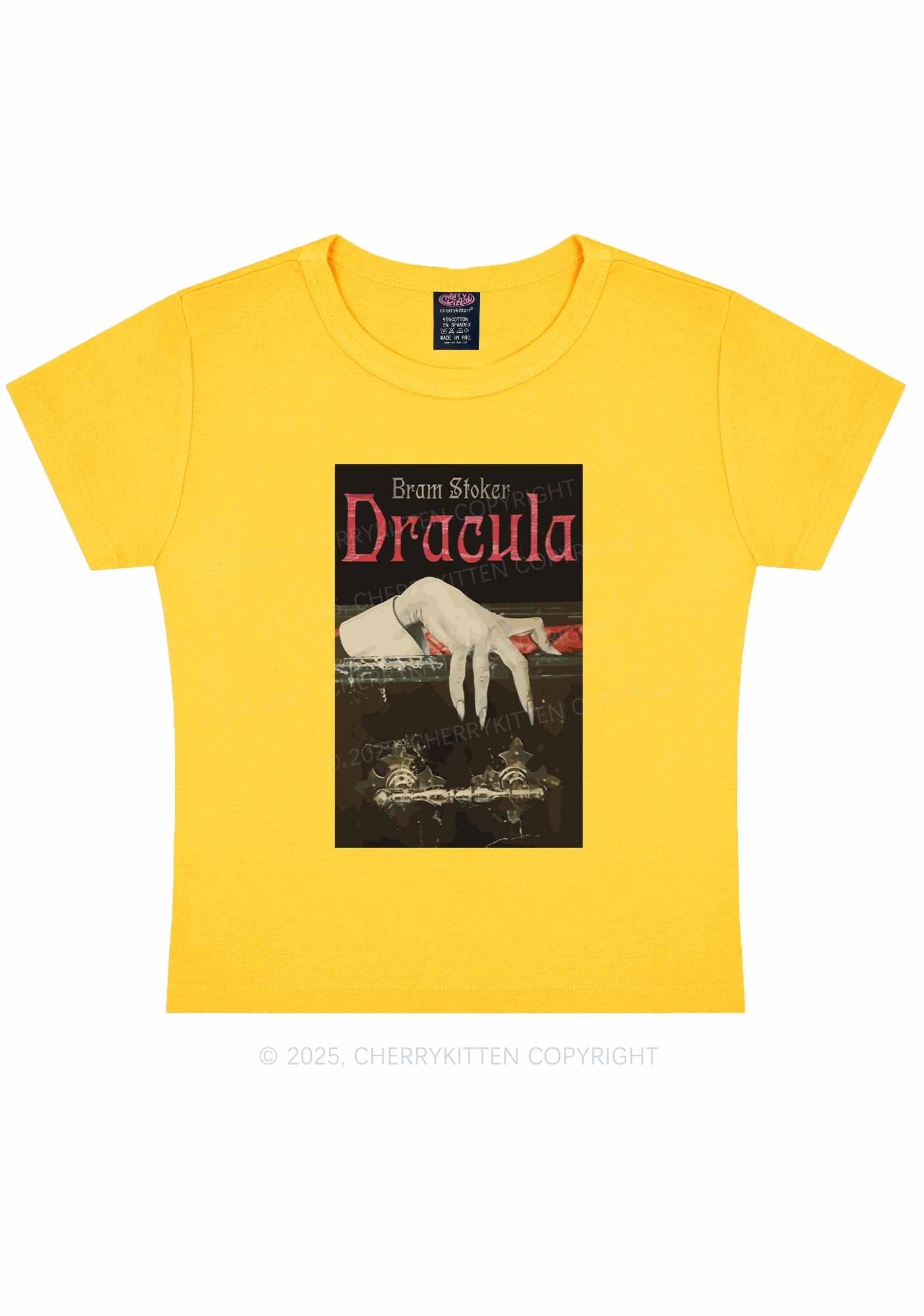 Halloween Creepy Claw Y2K Baby Tee Cherrykitten