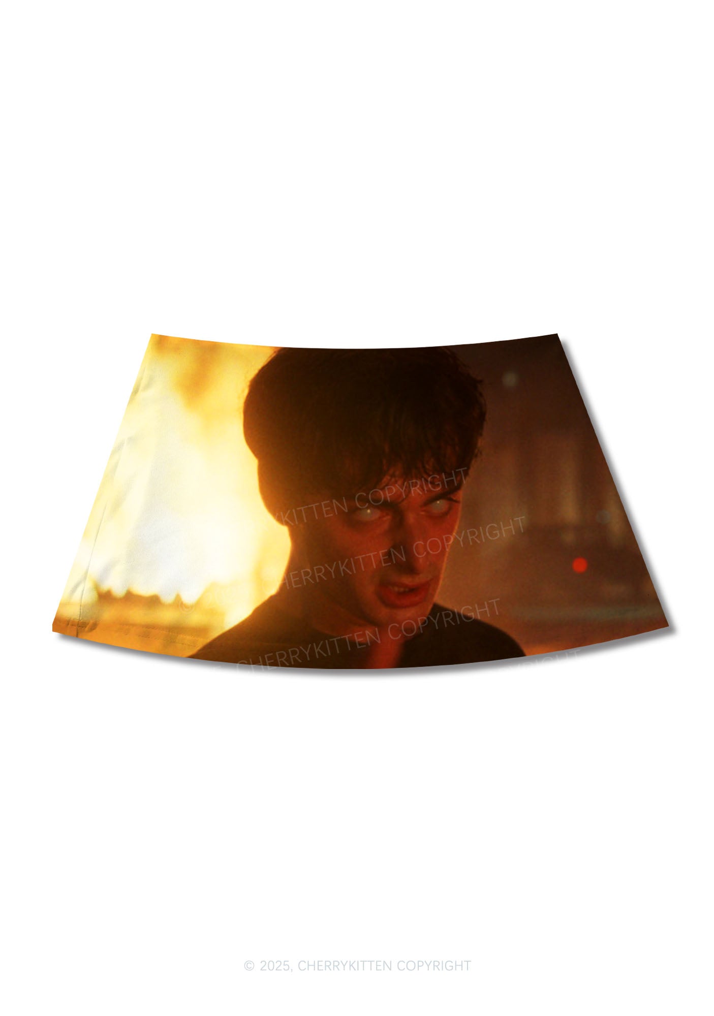 WB Glowing Eyes Y2K Print Mini Skirt Cherrykitten