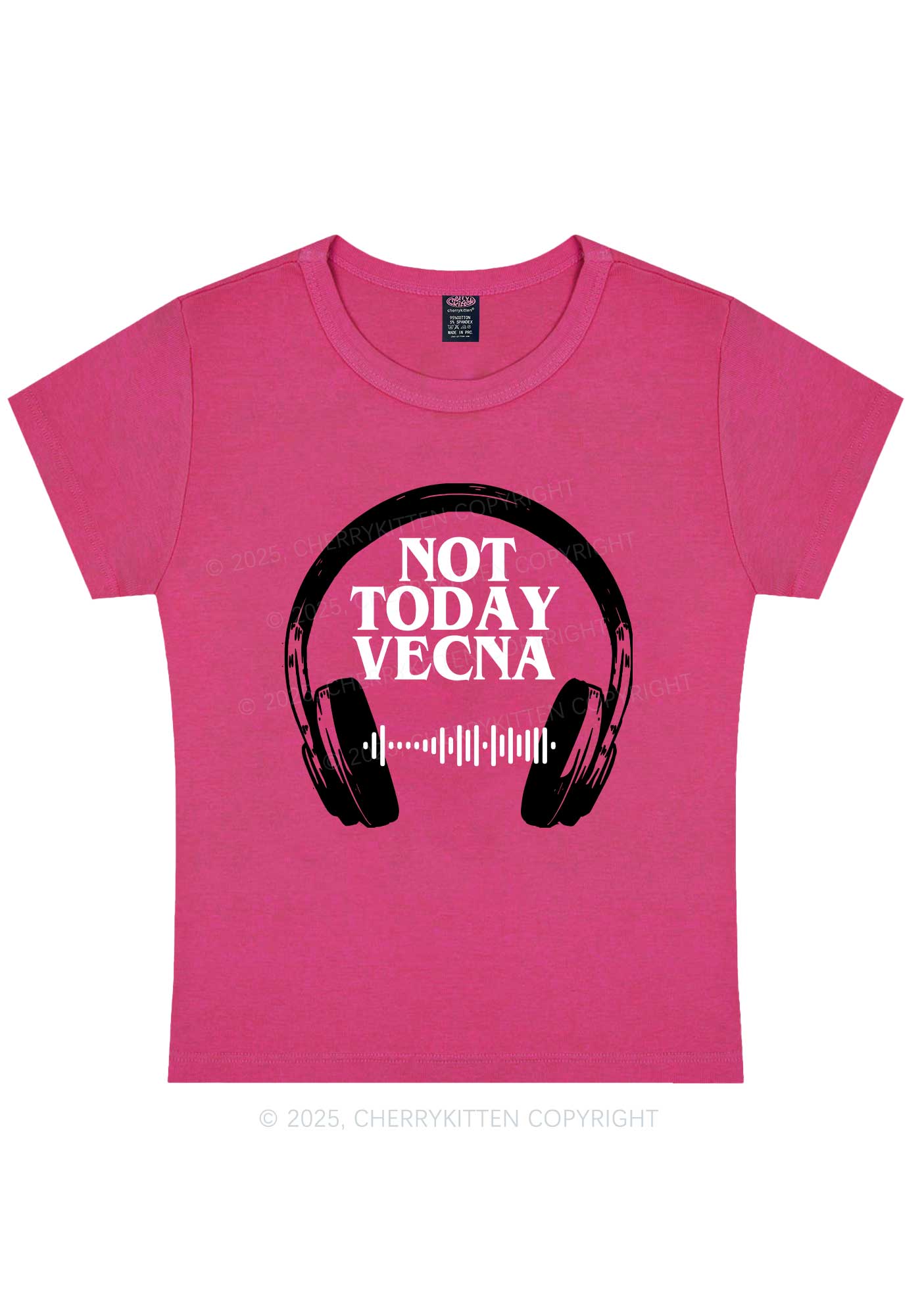 Custom Spotify Code Not Today Y2K Baby Tee Cherrykitten