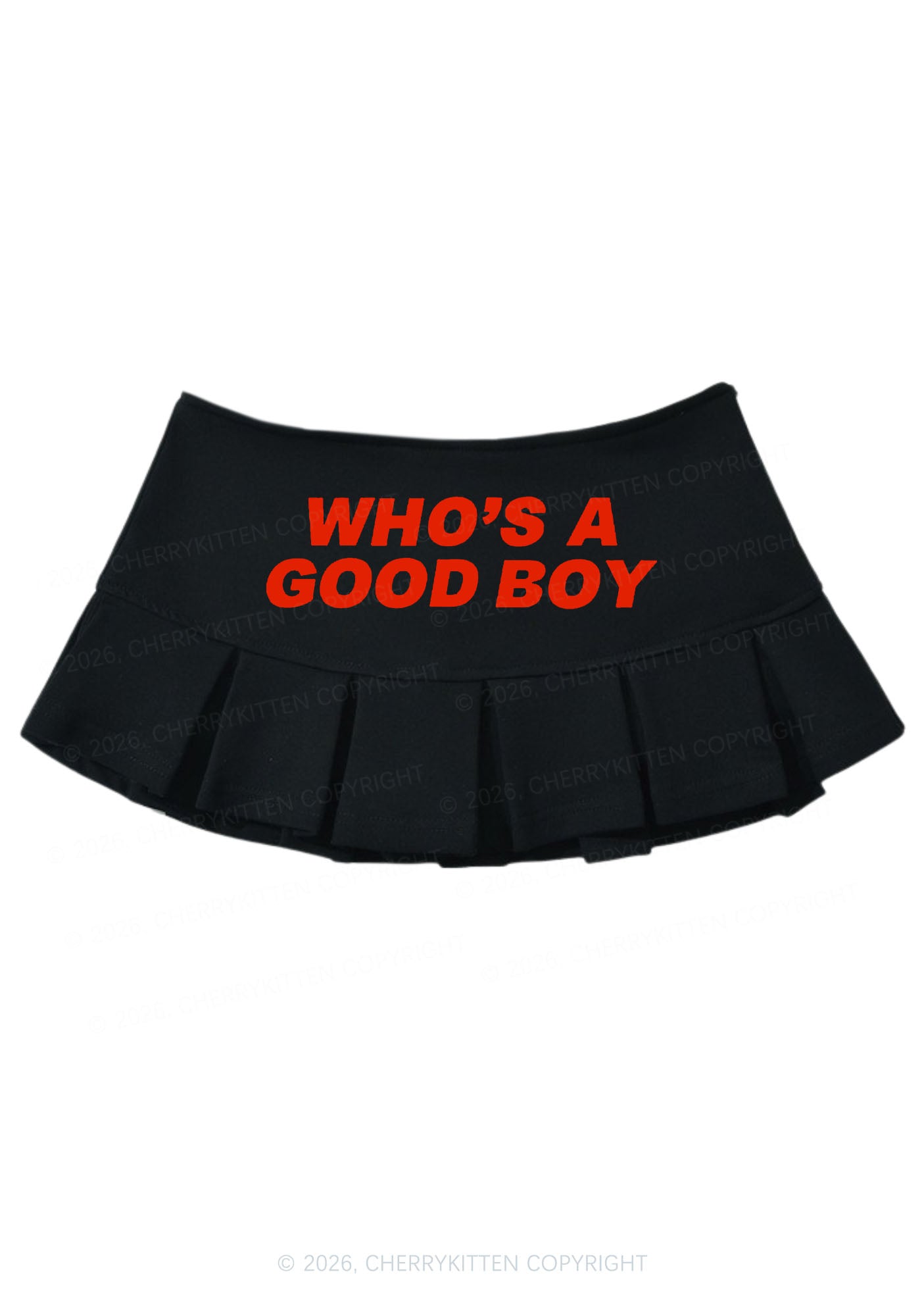 Whos A Good Boy Y2K Mini Pleated Skirts Cherrykitten