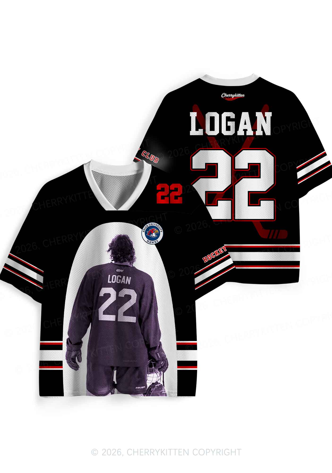 Hockey Player JL Y2K Sport Jersey Shirts Cherrykitten
