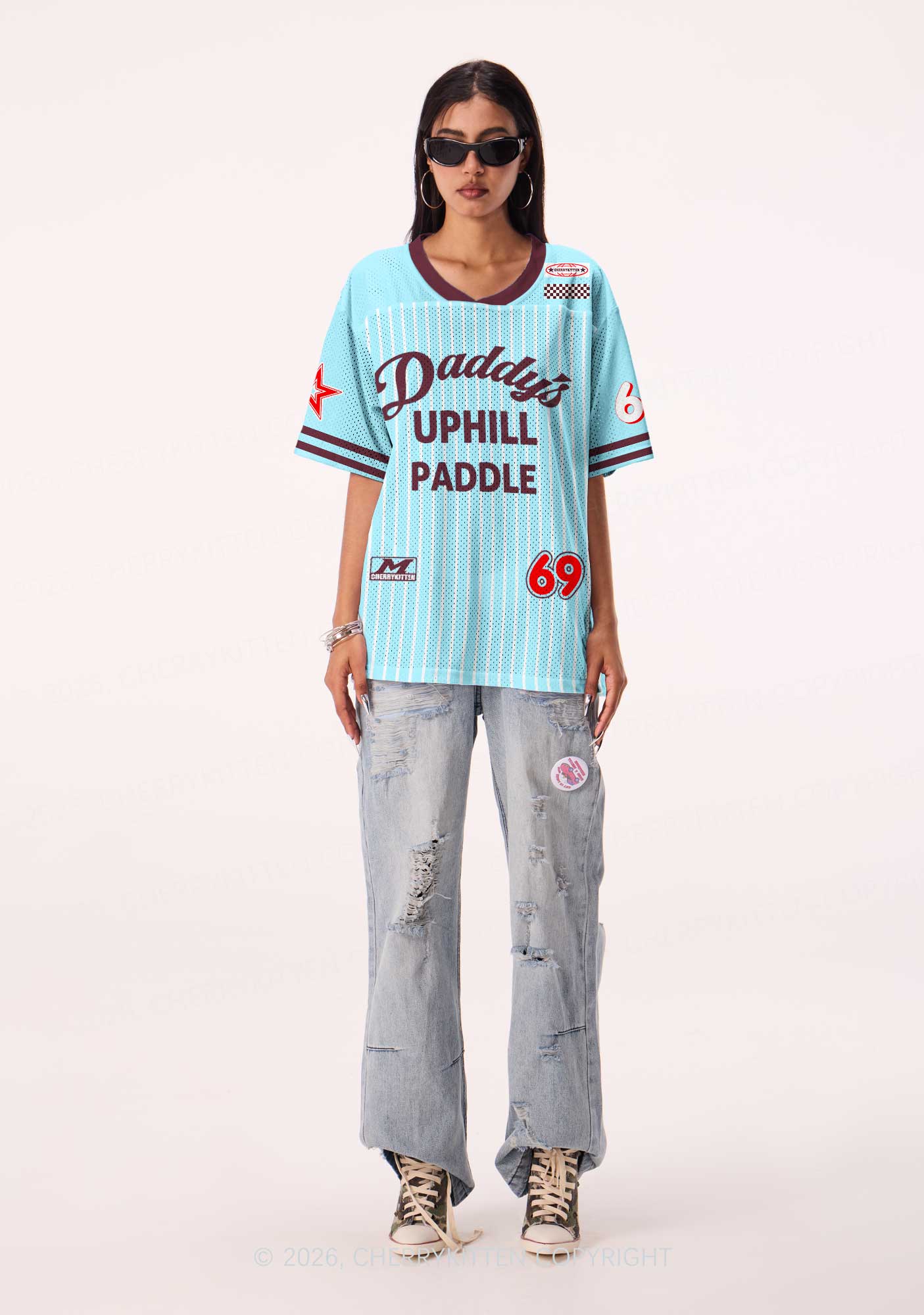 Daddys Uphill Paddle Y2K Sport Jersey Shirts Cherrykitten