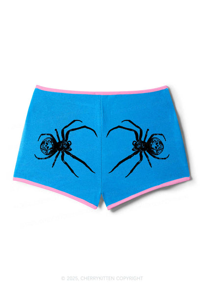 Skull Spider Y2K Booty Shorts Cherrykitten