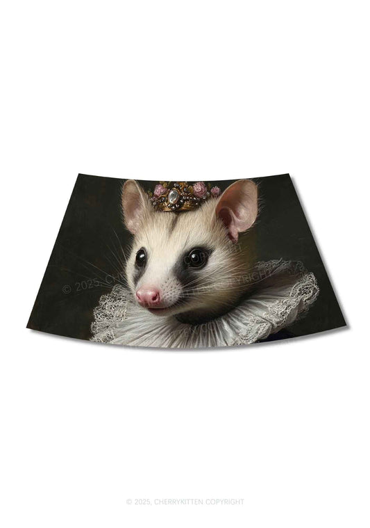 Royal Possum Y2K Print Mini Skirt Cherrykitten