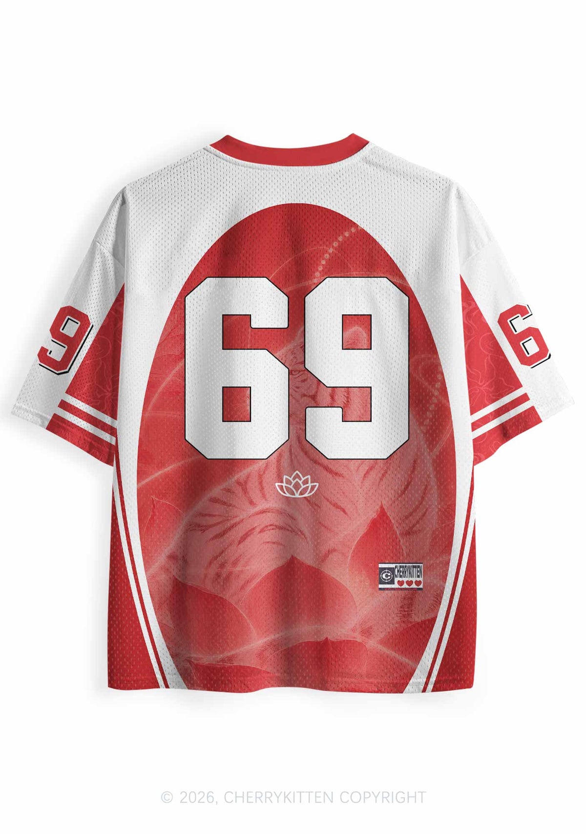 Red I Love My Autistic GF Y2K Sport Jersey Shirts Cherrykitten