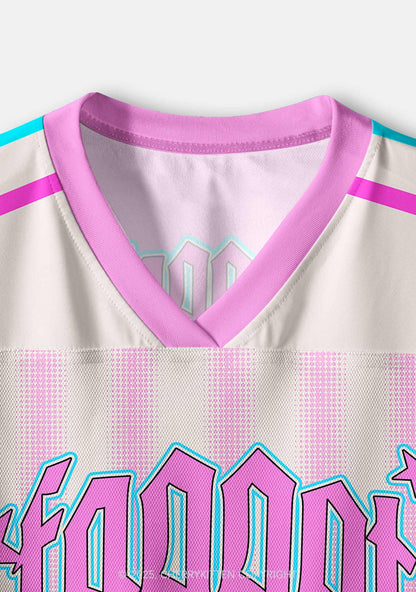 Custom Pink Faggot Stars Pride Y2K Crop Sport Jersey Shirts Cherrykitten