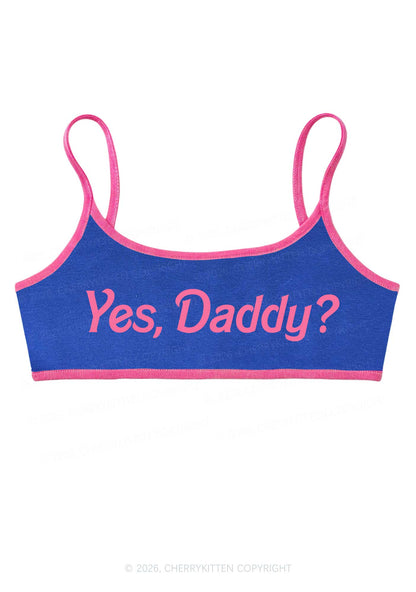 Yes Daddy Y2K Super Crop Cami Cherrykitten