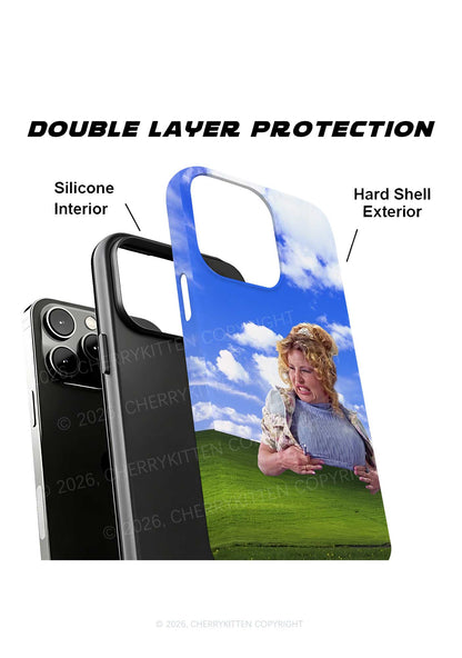 Curly Blonde Lady Grassland Y2K Phone Case Cherrykitten