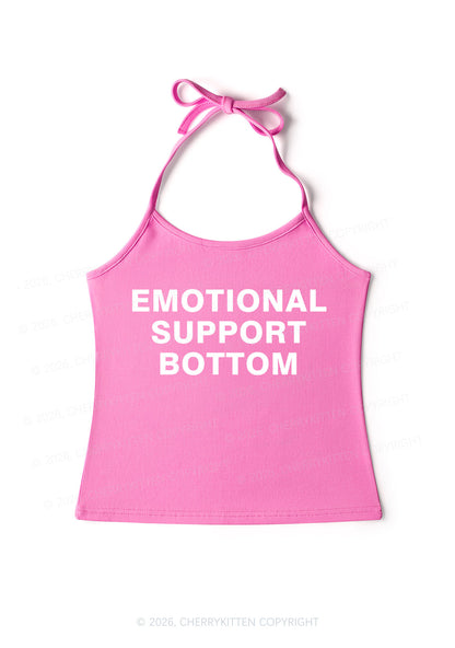 Emotional Support Bottom Pride Y2K Halter Neck Cami Cherrykitten