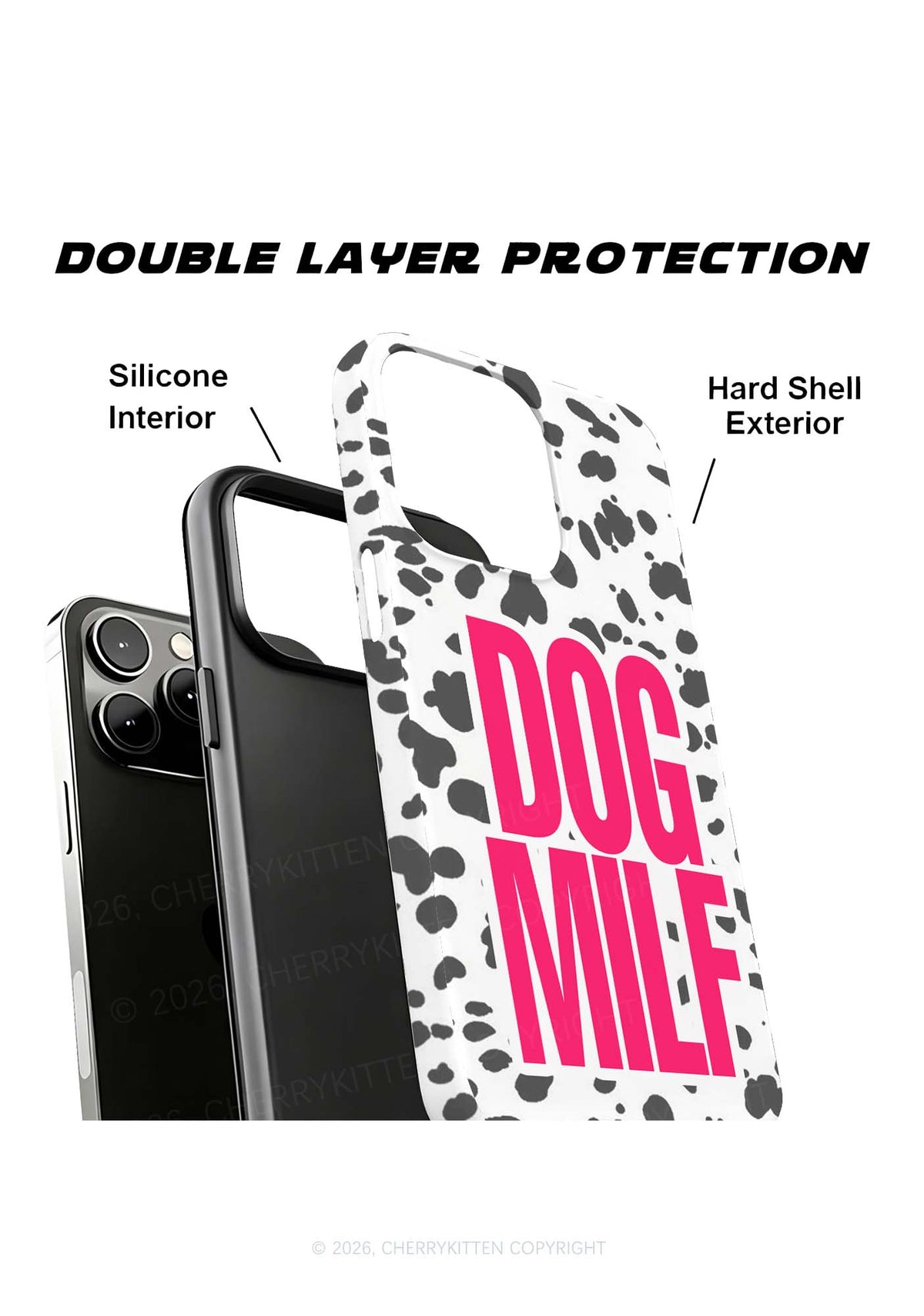 Dog Mxxf Cow Dots Y2K Phone Case Cherrykitten