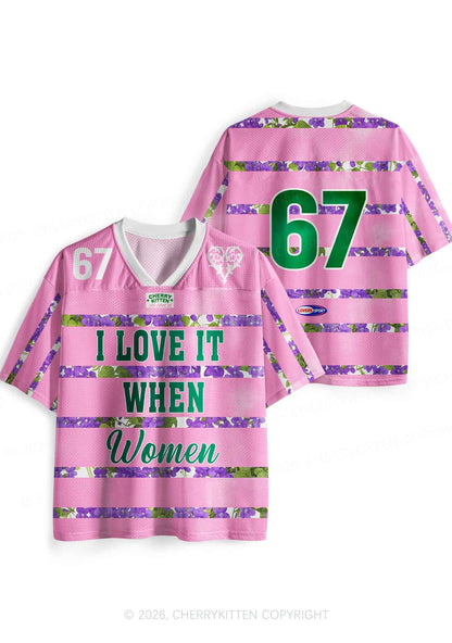 I Love It When Women Pride Y2K Sport Jersey Shirts Cherrykitten