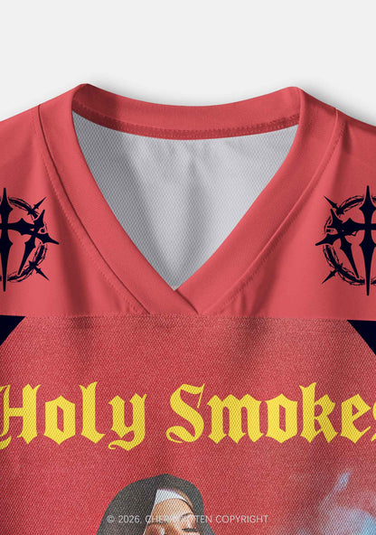 Holy Smokes Y2K Crop Sport Jersey Shirts Cherrykitten