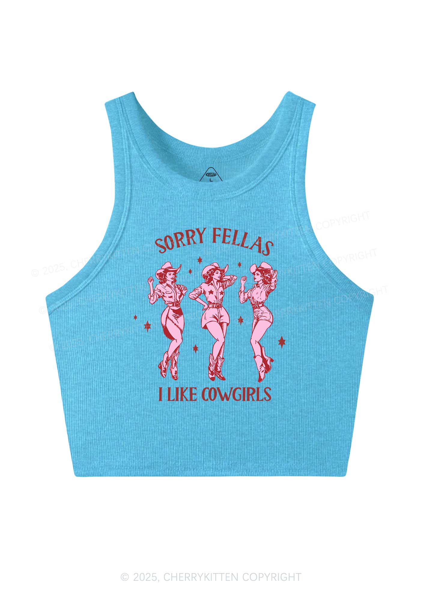 Soppy Fellas I Like Cowgirls Y2K Crop Tank Top Cherrykitten