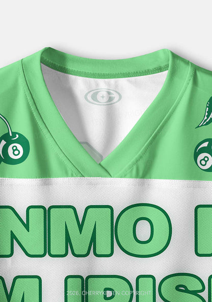 Custom Venmo Me Im Irish St Patricks Y2K Crop Sport Jersey Shirts Cherrykitten