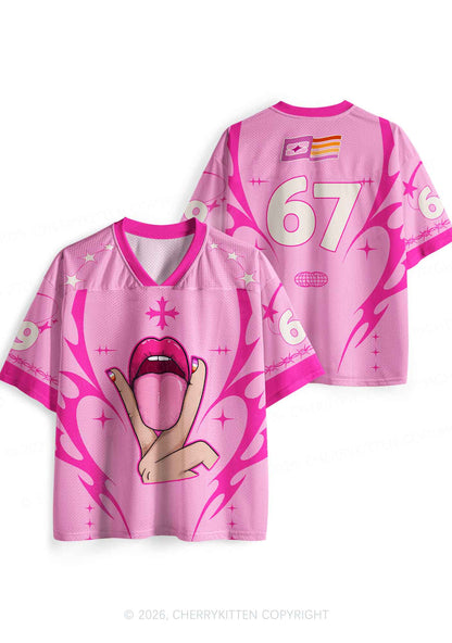 Lesbian Kissing Pride Y2K Sport Jersey Shirts Cherrykitten