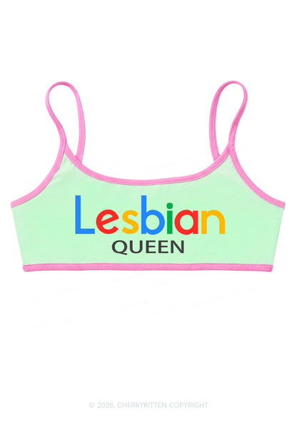 Lesbian Queen Pride Y2K Super Crop Cami Cherrykitten