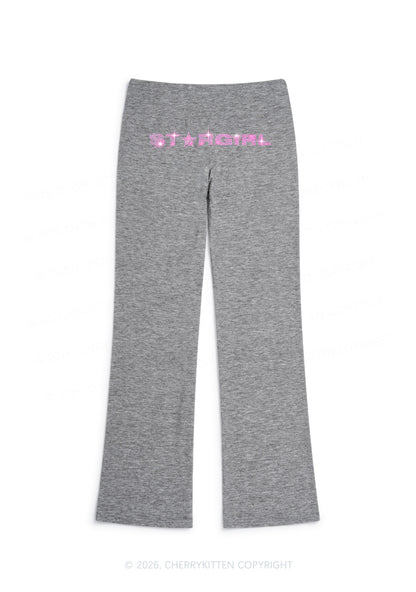 Rhinestone Stargirl Y2K Low Rise Drawstring Flare Pants Cherrykitten