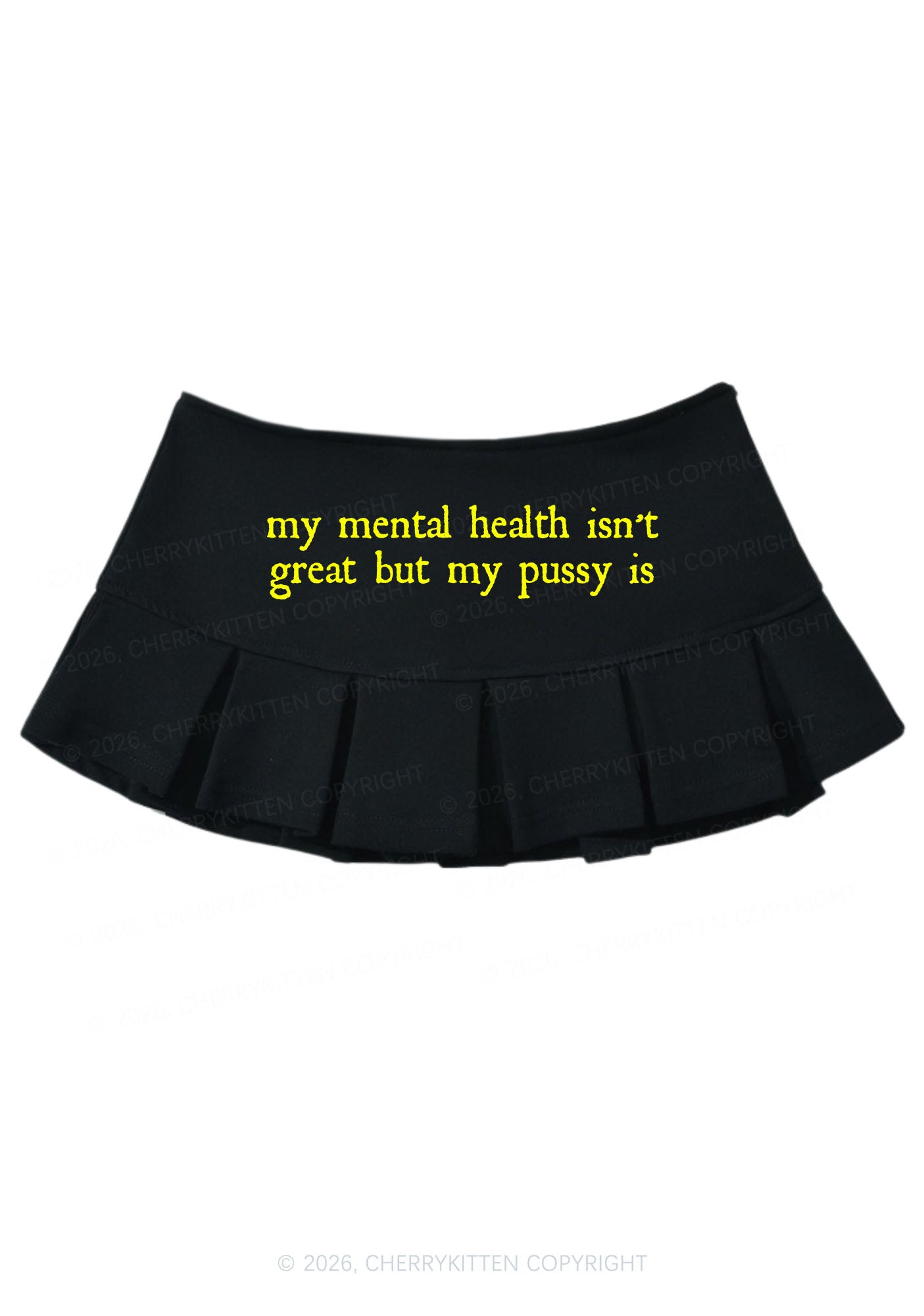 Great Mental Health Y2K Mini Pleated Skirts Cherrykitten