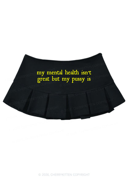 Great Mental Health Y2K Mini Pleated Skirts Cherrykitten