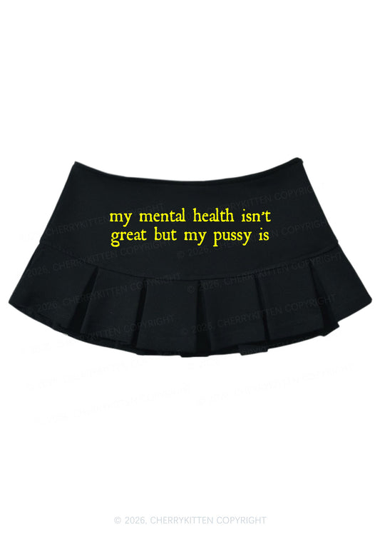 Great Mental Health Y2K Mini Pleated Skirts Cherrykitten