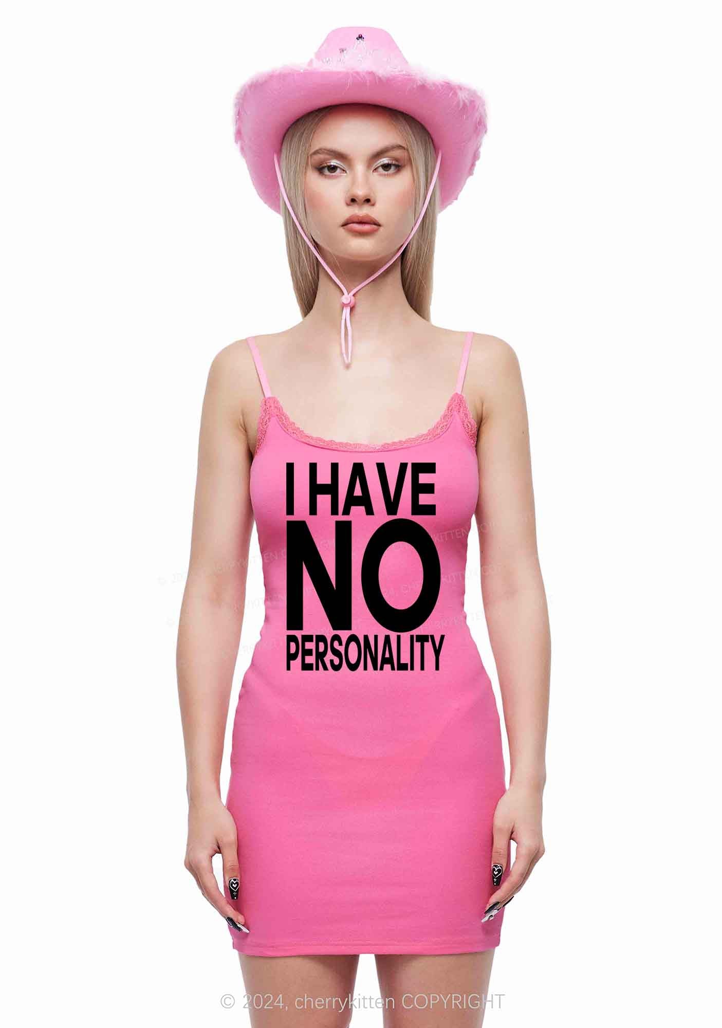 No Personality Y2K Lace Slip Dress Cherrykitten