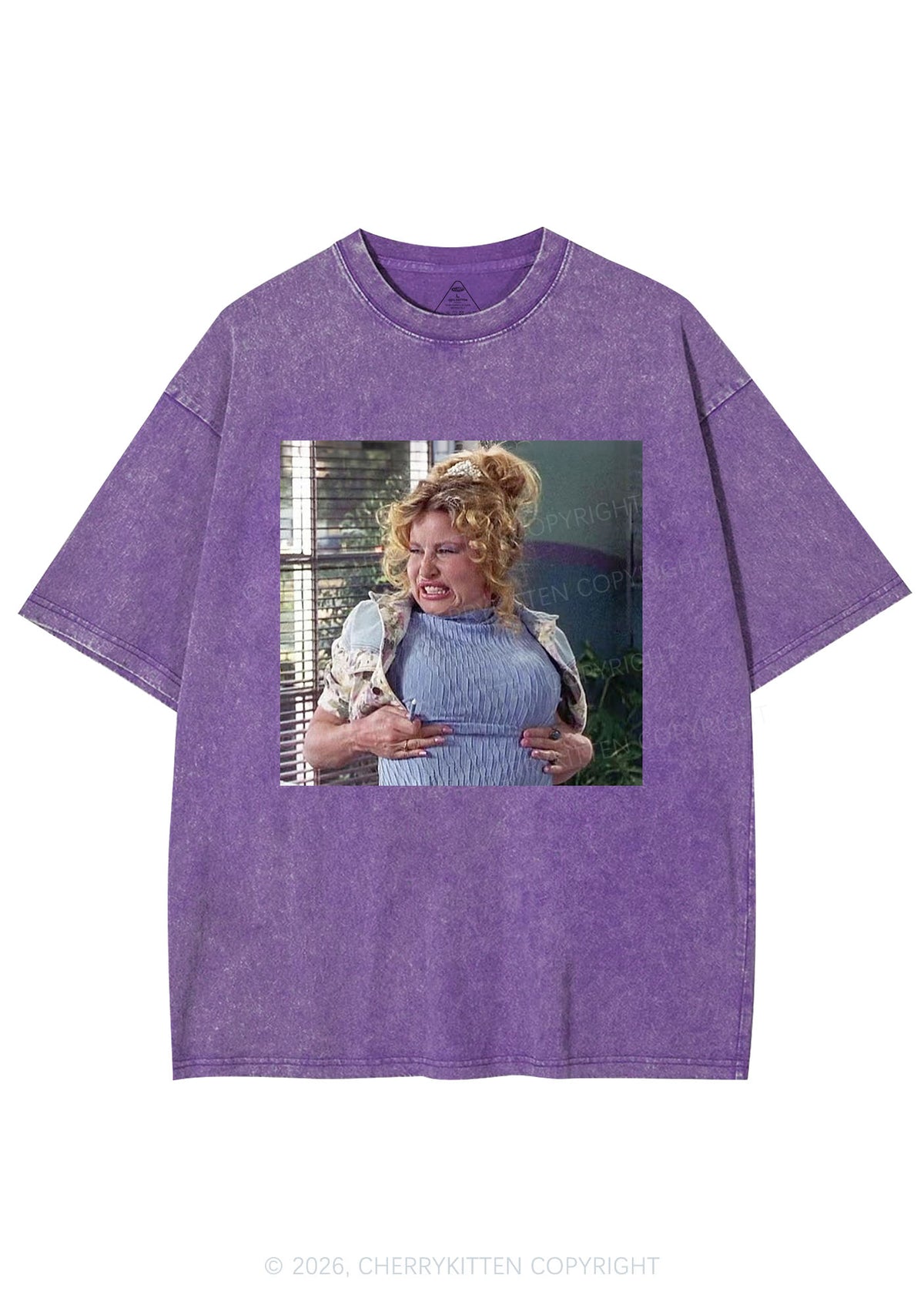 Huge Bxxb Blonde Y2K Shirts Washed Tee Cherrykitten